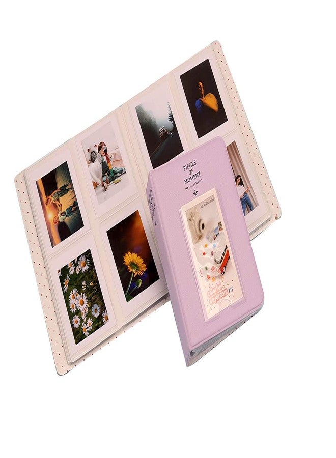 Stela [In-stax Mini 64 page Photo Album] Pieces of Moment Book Album Compatible for Films of Fujiflm In-stax Mini 7s 8 8+ 9 25 26 50s 70 90 10 11 30 55 20 50 7 LiPlay & Hello kitty (Lilac Purple) - Image 3